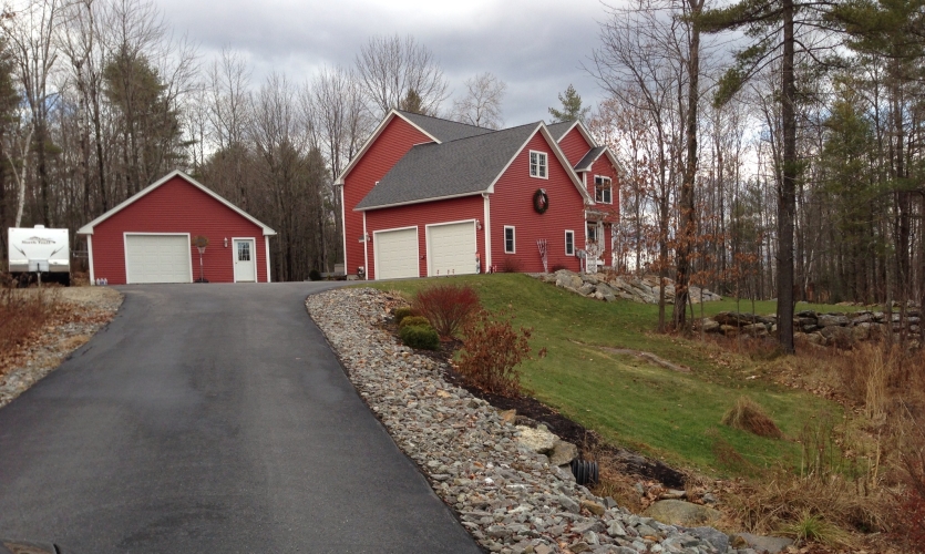 Exterior Bouffard & McFarland Builders Garages Siding